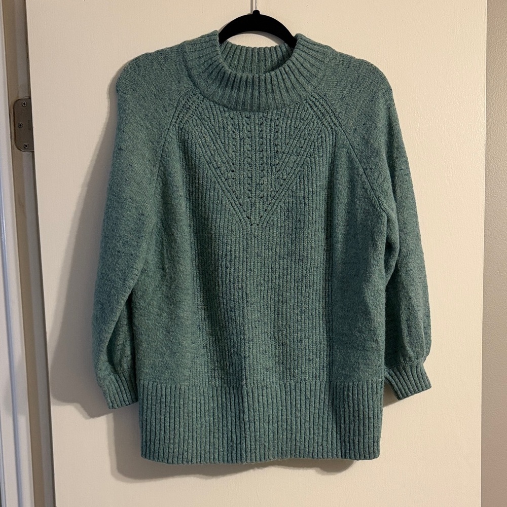 LC Lauren Conrad Seafoam Cowl Neck Sweater